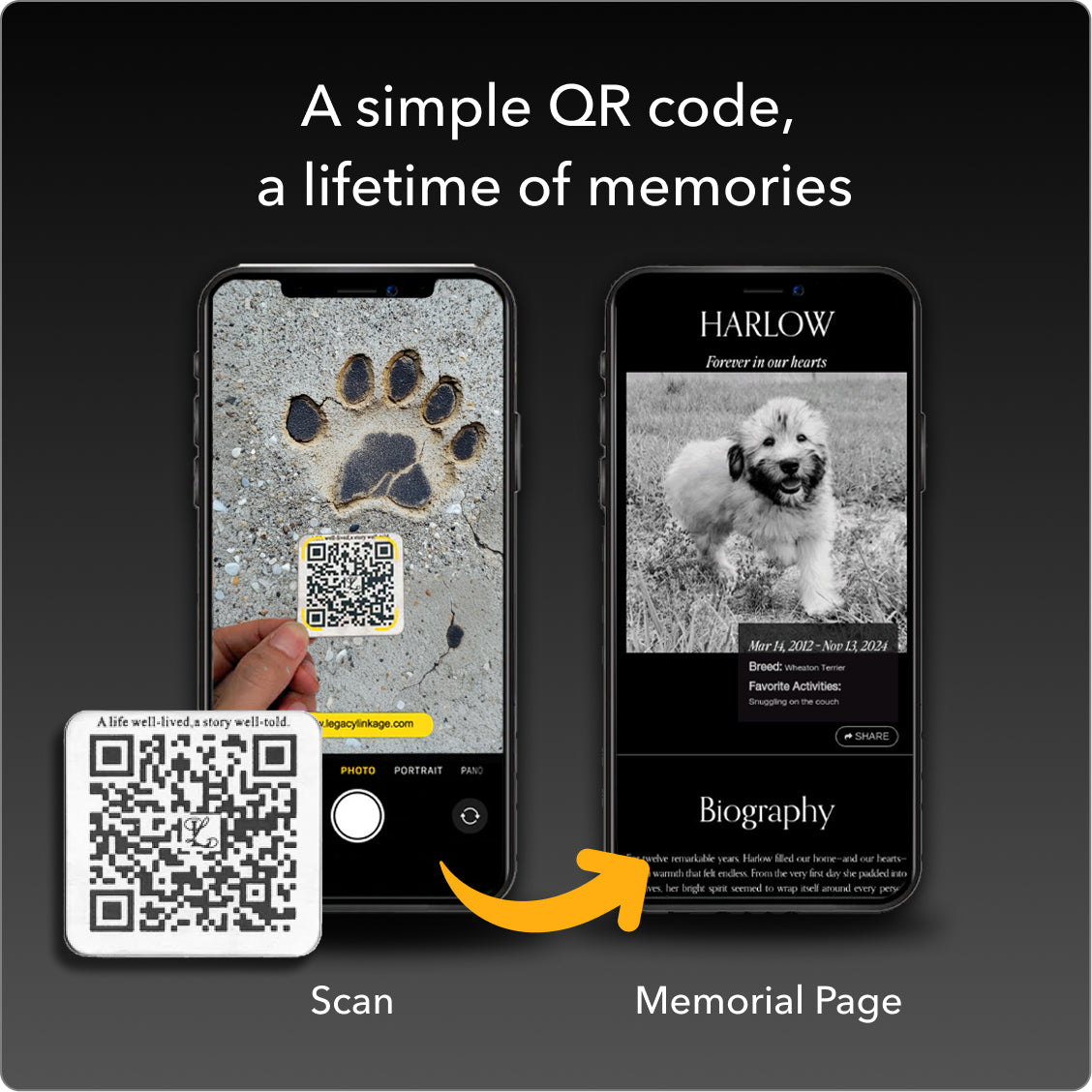 Pet Memorial QR Code