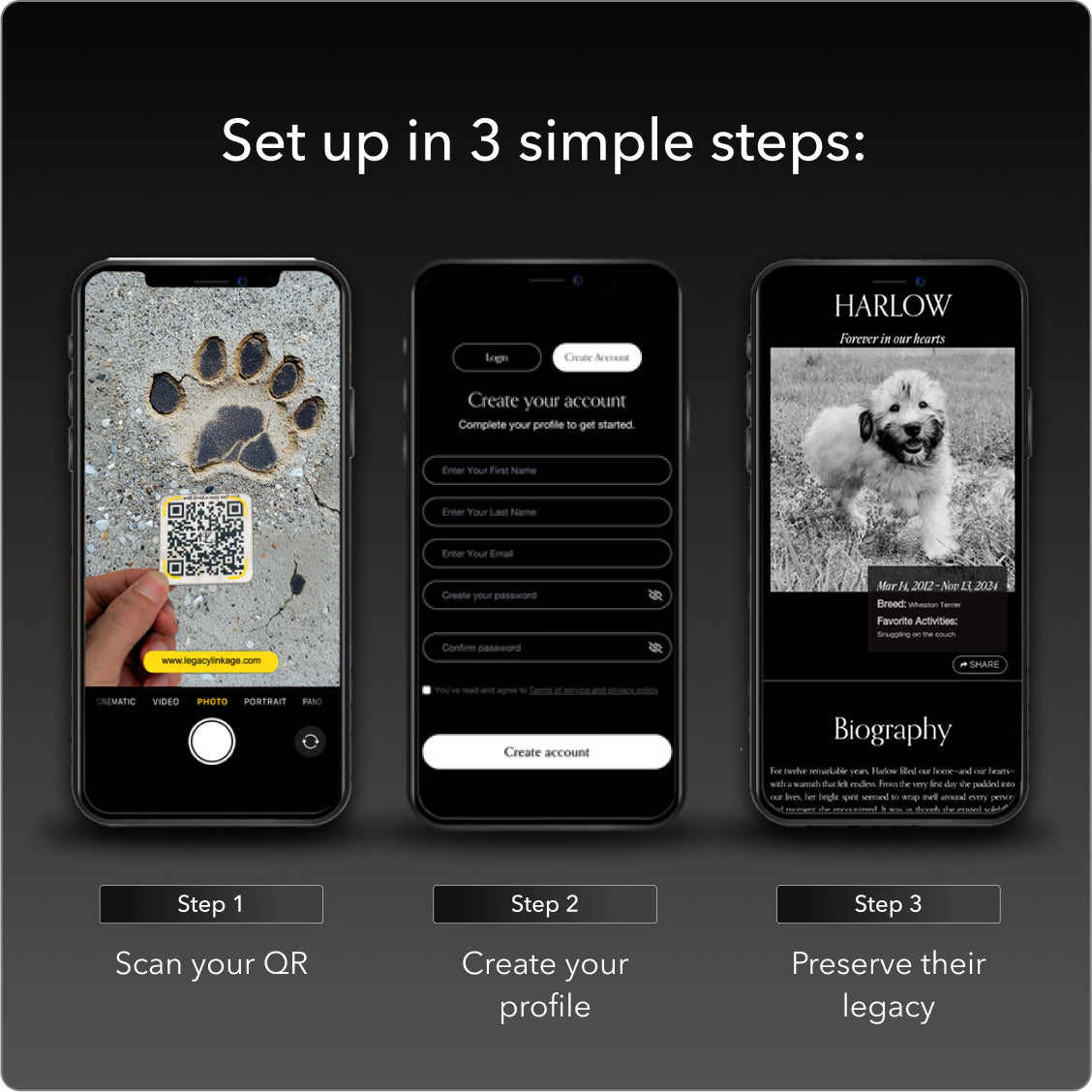 Pet Memorial QR Code